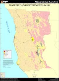 map of mendocino county