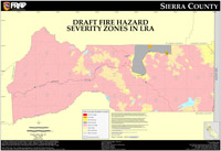 sierra draft fire hazard severity zones in LRA