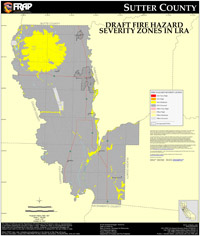 Sutter draft fire hazard severity zones in LRA