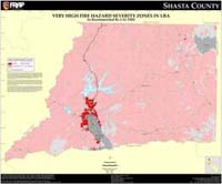 shasta very high fire hazard severity zones in LRA