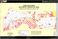sierra fire hazard severity zones in LRA